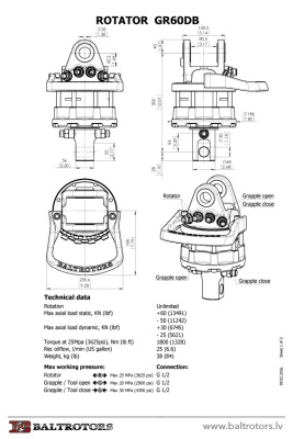 Ротатор Baltrotors GR60DB